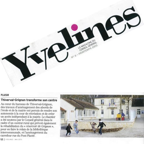 Article paru dans le magazine du conseil général des Yvelines